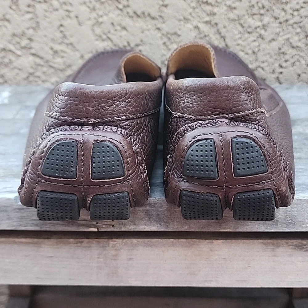 Bloomingdale's Leather Loafers Brown Size 12